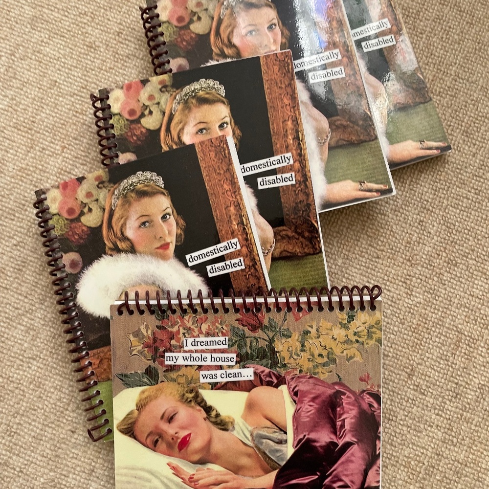 BRAND NEW - Set of 5 - Anne Taintor Notebooks/Journals